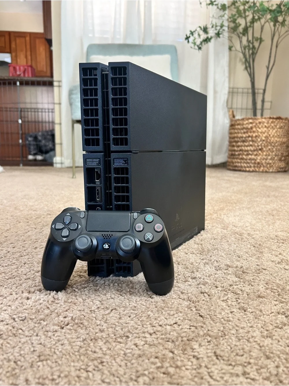 Sony Black PS4 Slim Console with Wireless Controller